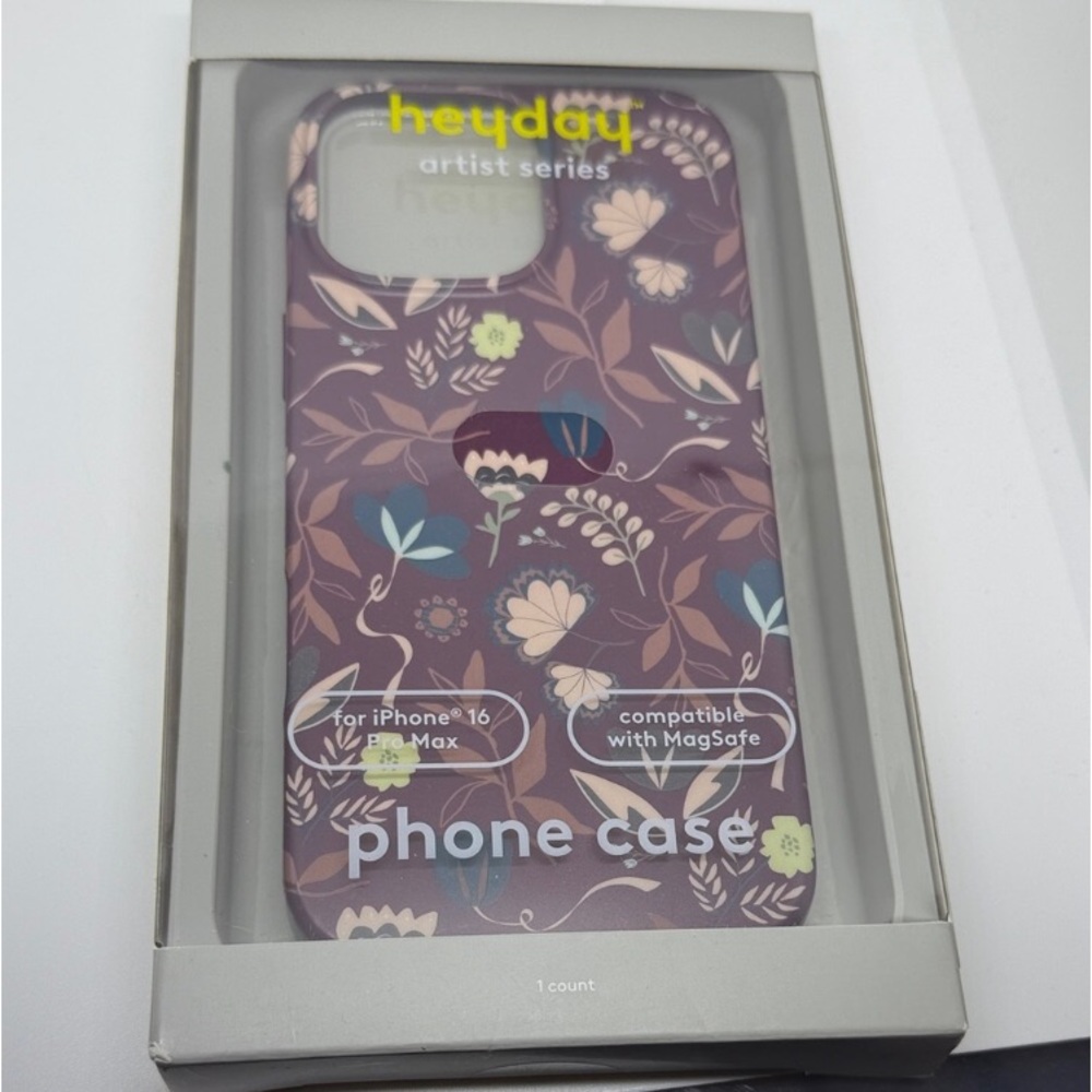 heyday Artist Series Floral Case for iPhone 16 Pro Max MagSafe Antimicrobial NEW - Picture 8 of 8